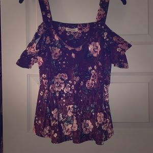 Burgundy Velvet Blouse